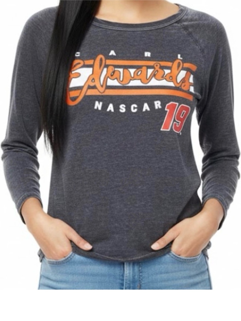 NASCAR Touch Stadium by Alyssa Milano “Carl Edwards” Burnout Tee NWOT (Size: M)